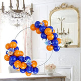 Balloons Blue And Orange, 50Pcs Blue And Orange Latex Balloon, Blue And Orange Party Balloons Birthday Balloons Decoration For Girls Boys Birthday Party Baby Shower Bridal Shower Engagement
