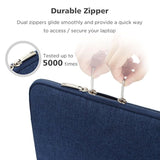 12.5-13.3 Inch Laptop Sleeve Case Protective Cover Notebook Bag For 13.5" Surface Laptop 6 5 4/14" Macbook Pro M1 M2 M3 M4 2024/13.3" Thinkpad L13 X13 / 14.2" Huawei Blue
