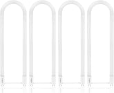 4 Pack U Bend LED Tube Lights T8 T12 18W 3000K Soft White G13 Fluorescent Replacement