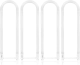 4 Pack U Bend LED Tube Lights T8 T12 18W 3000K Soft White G13 Fluorescent Replacement