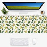 Avocado Gaming Mouse Pad, Desk Mat, Non-Slip Rubber Base Cool Aesthetic Mousepads For Computer Laptop Keyboard Office School Home Desktop Accessories Decor 31.5" X 11.8"