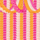 12Pcs Easy Installation Pink And Orange Party Decorations, Hanging Hot-Pink Orange Paper Streamers Garland For Girls Women Birthday Sunset Autumn Thanksgiving Bridal Wedding Baby Shower Backdrop Decor