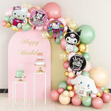Kitty Birthday Party Supplies 12Pcs Kawaii Foil Balloons for Kids Party Decorations