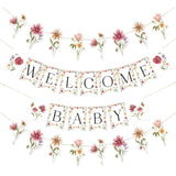 Wildflower Baby Shower Banner – Boho Floral Party Décor for Girls