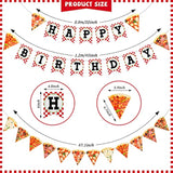 Pizza Photo Pennant Banner 3 Pieces Pizza Happy Birthday Banner Pizza