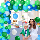 Golf Birthday Party Supplies For 1 2 3 4 5 Year Old - Blue Green Ballo