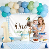 Mallard Duck 1St Birthday Party Decor Boy One Lucky Duck Baby Shower Decorations For Boys First Birthday Mallard Duck Hunting Backdrop Balloons Party Supplies