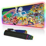 Rgb Gaming Mouse Pad Xxl (800X300Mm) - Non-Slip Rubber Base, Smooth Surface, 10 Led Modes, Micro-Usb | Computer Carpet Desk Mat For Pc, Laptop, Gaming Accessories