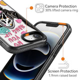 Compatible For 16E Case Cute - Durable Shockproof 6.6 Ft Drop Impact Phone Case - Black Funny Scream Skeleton Halloween Horror Design For 16 Se 4 6.1"