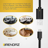 Micro Usb Cable (2-Pack) 10Ft. Micro Usb To Usb Charging & Data Transfer Android Usb Cord, Compatible With Kindle Fire Hd Tablet, Xbox One S X, Galaxy S6, S7 Edge J7, Note 5 4 (10-Feet)