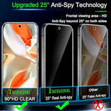 3 Pack Privacy Screen Protector For Google Pixel 9 Pro Xl Tempered Glass Accessories 3 Pack Camera Lens Protector, Anti Spy Case Friendly Protector De Pantalla For Pixel 9 Pro Xl
