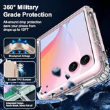 Case Compatible With Motorola Razr Plus 2024/2025, Clear Shockproof Phone Cover,Ultra-Thin Slim Fit Hard Pc Protective Cases For Moto Razr Plus 2024/2025, Clear