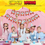 Anime Theme Dragon Happy Birthday Bunting Banner Pre-String With Black Letters Birthday Decoration Banner For Anime Party Supplies