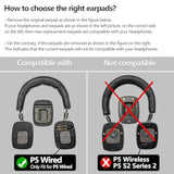 P5 Ear Pads - Replacement Ear Cushion Compatible With P5 Wired Headphones I Not Fit P5 Wireless And P5 Series 2/S2 (Grey Fabric)