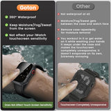 Waterproof Privacy Case for Apple Watch Screen Protector, Anti-Spy Tempered Glass Film iWatch Cover Hard PC Case Bumper for Apple Watch Series 11/10,