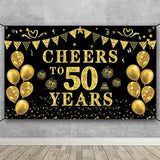 50Th Birthday/Anniversary/Wedding Decorations For Women Men, Cheers To