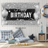 Black And Silver Birthday Party Decorations Black Silver Balloons Arch
