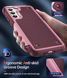 for Galaxy S21 FE-5G Case: Galaxy S21 FE-Case with Screen Protector, Dual Layer Protective PC Soft TPU Android Mobile Unlocked Cover Funda