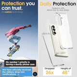Z Fold 7 Clear Case For Samsung Galaxy Z Fold7 5G Case Slim Silicone Cases, Transparent, Hinge, Protect Corners Scratch-Resistant Shockproof Protective Cover, Fit Perfectly For Samsung Z Fold 7 5G