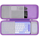 co2CREA Hard Case Compatible with Logitech POP ICON Combo, Bluetooth Keyboard and Mouse Combo (Lilac Case)