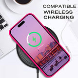 For Iphone 14 Pro Max Case, Soft Silicone Gel Rubber Bumper Microfiber Lining Hard Back Shockproof Protective Phone Cover For Iphone 14 Pro Max 6.7", Hot Pink
