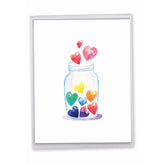 - Jumbo Valentine'S Day Greeting Card (8.5 X 11 Inch) - Big Love Card For Valentines - Love Jar J3183Dvdg