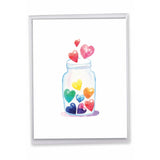 - Jumbo Valentine'S Day Greeting Card (8.5 X 11 Inch) - Big Love Card For Valentines - Love Jar J3183Dvdg