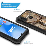 Gabb Phone 4 Case with Tempered Glass Screen Protector, Dual Layer Shockproof Military-Grade Full-Body Protective Cover for Teenagers and Adults, Tree Camo and Deer Hunt Designs