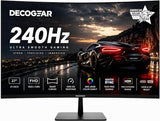 27 240Hz Curved Gaming Monitor, 1500R Va, Fhd 1080P, Hdr, 99% Srgb, Premium Adaptive-Sync, 5Ms Od, Hdmi & Displayport, Fps/Rts Modes, Pc & Console Compatible, American Seller