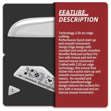 Glass Mouse Skates For Logitech G 502 Lightspeed Wireless,Fastest And Smoothest Mouse Feet/Skates (White Print)