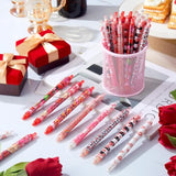 72 Pcs Valentines Day Pens Bulk Valentine'S Day Heart Ballpoint Pens Retractable Black Ink For Study Prizes Exchange Gift Office Supplies Party Favors Game Prizes