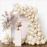 87Pcs Sand White Balloons Different Sizes 18 12 10 5 Inch For Garland Arch White Sand Party Latex Balloons For Birthday Party Graduation Wedding Anniversary Baby Shower Party Decoration