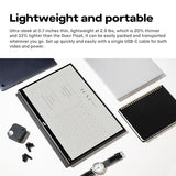 Mobile Pixels Duex Float 2 Pro 16" 2.5K Portable Laptop Monitor, Ultra-Thin Dual Laptop Screen Extender With Built-In Kickstand, Usb-C/Hdmi Plug And Play, Built-In Speakers, For Mac, Windows, Phone