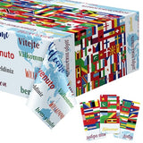 3 Pcs International Table Covers World Country Flag Party Decoration Patriotic Plastic Disposable Tablecloth for Birthday Festival Event Celebration Soccer Sport Beer Party Decor 108 x 54