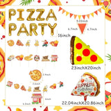 17 Pcs Pizza Party Decoration Pizza Party Favors Pizza Party Supplies Pizza Party Birthday Decoration Pizza Balloon Slice Pizza Kids Party Balloons