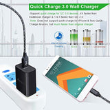 Type C Fast Charger For Moto G Pure/G Stylus 5G 2024/G 5G 2022/G Power 2025 2024/G Play 2024/2023/2021/One 5G Ace/G Fast/G8/G7 Play,18W Quick Charge 3.0 Rapid Wall Charger Adapter+2Pc 6Ft Usb C Cable