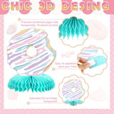 Hotop 9 Pcs Donut Two Sweet Birthday Party Decorations Table Honeycomb Centerpieces Table Topper Doughnut Birthday Sign Decor Girls Theme Party Supplies for Baby Shower