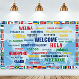 International Flag Backdrop International Welcome Banner
