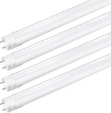 4 Pack 4FT LED T8 Light Tubes 18W 2000LM Warm White 3000K 3500K Dual End Ballast Bypass