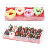 20 Clear Plastic Cookies Boxes - 12X5X2Inches, Perfect For Chocolate Covered Strawberries, Cakes, Truffles & More - Ideal For Christmas, Valentine'S & Mother'S Day