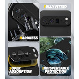 (2 Pack) Camera Lens Protector Compatible For Google Pixel 9 Pro Xl, Protector De Cámera Premium Metal And Glass Precise Camera Cutouts High Definition Anti-Scratch (Black)