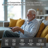 2.4G Digital TV Wireless Headphones with Spare Battery for Seniors, Dialog Clarity Wireless Headphones for TV Watching with Tone & Balance Control,