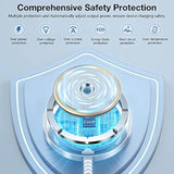 Magnetic Wireless Charger For : Compatible With Magsafe Charger 16 15 14 13 12 Series & Airpods 4 3 2 Pro - Fast 15W Max Charging Pad Strong Magnet, Dual Usb-C/A Ports-Home Office Travel