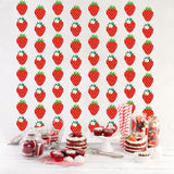 12 Pcs Strawberry Birthday Party Banners Strawberry Garland Banner Decorations Berry First Hanging Swirl Kit Cutouts For Girls Baby Shower Party Supplies Decor