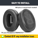 Replacement Earpads Cushion Compatible With Utaxo Ut-Bh001 Over-Ear Headphone Ear Pads With Softer Protein Leather/Memory Foam
