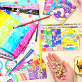 168 Pcs Birthday Classroom Gifts For Students Kids Birthday Return Gifts From Teacher Pencils Notebooks Bracelets Badge Stickers Bookmarks Erasers For Class Reward School Prize Party Favor