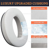 Cooling Gel Earpads Replacement For Bose Quietcomfort 45 (Qc45)/Quietcomfort Se (Qc Se)/Quiet Comfort Wireless Over-Ear Headphones, Ear Pads Cushions With Ice Silk Fabric - White