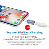 2 Pack, 27W, Usb C To Lightning Adapter For Iphone 14 13 12 11, Usbc To Lightning Adaptor Pd Fast Charging, Usb-C To Lightning Cable Adapter For Apple Airpods Pro, Ipod With Lanyanrds, Magic Keyboard