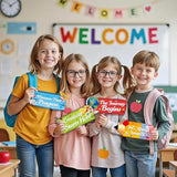 Back To School Directional Sign Back To School Classroom Decorations Welcome Back Sign For Wall Or Door First Day Of School Party Supplies For Teachers And Students Indoor
