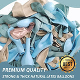Dusty Blue Balloon Garland Kit: Sand White, Gold & Slate Party Decor